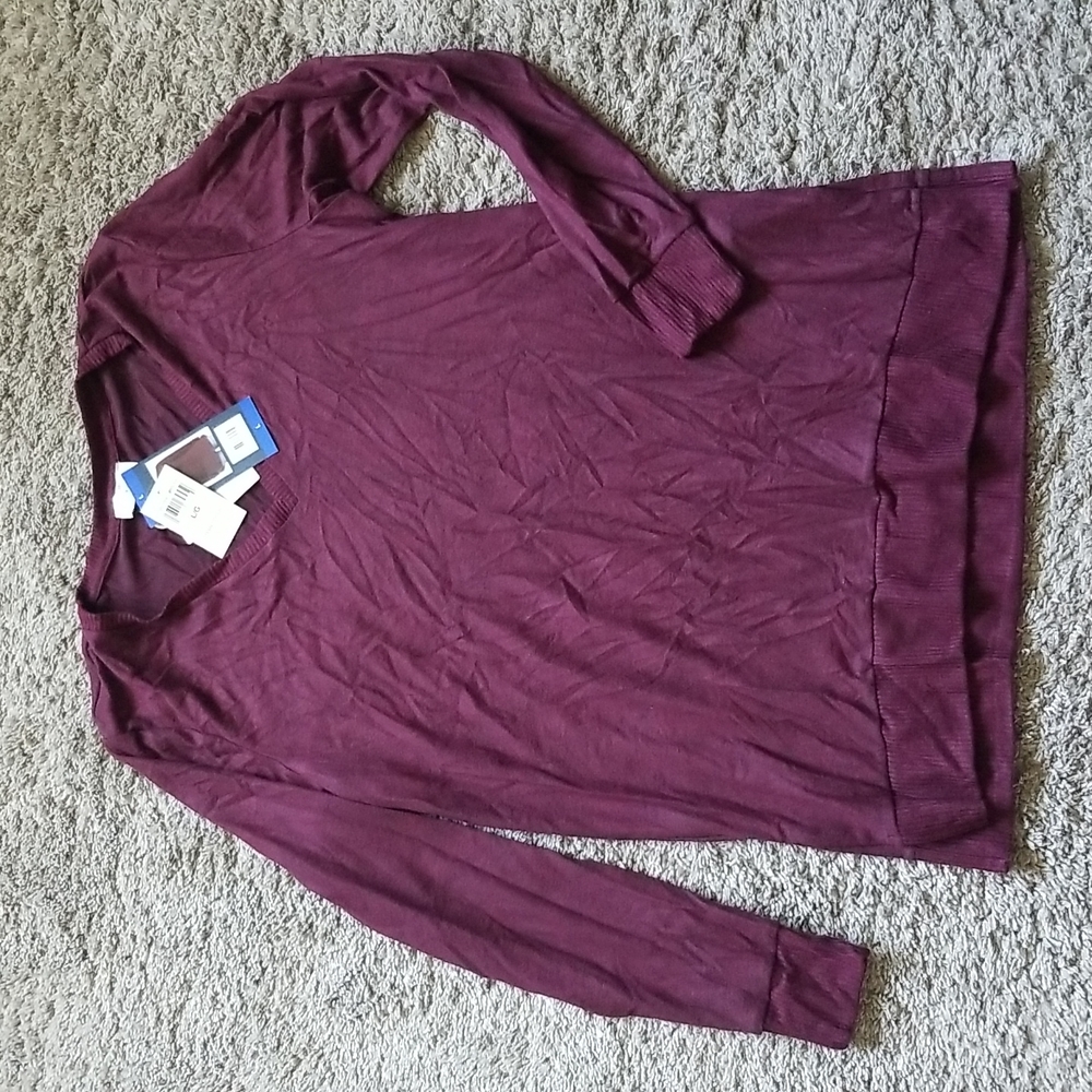 Lucky Brand Ladies Wine Color Tunic size Large